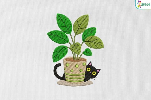 Curious Cat Plant Pot