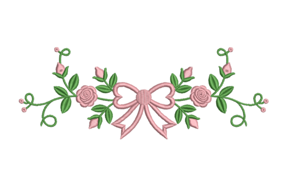 Floral Bow Garland
