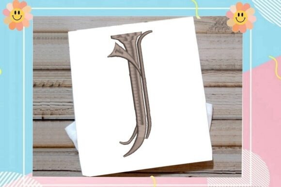 Initial J Elegant Vintage Monogram
