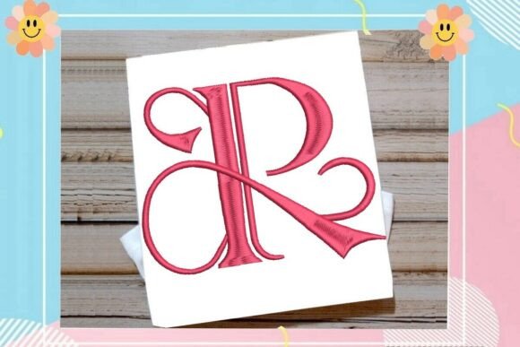 Initial R Elegant Vintage Monogram
