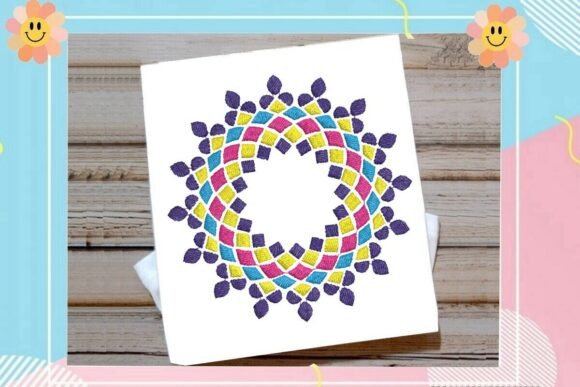 Islamic Geometric Wreath Mandala