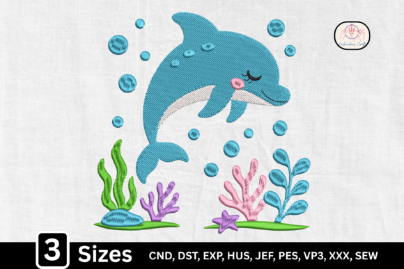Ocean Baby Kawaii Dolphin