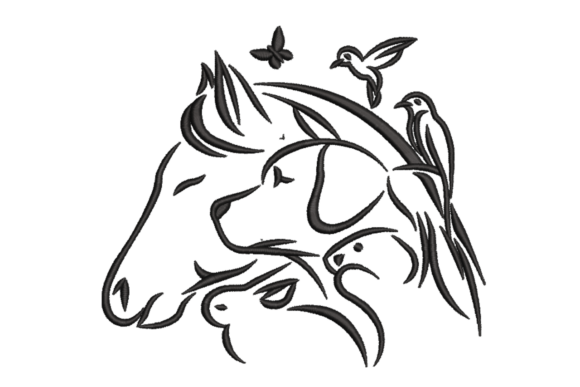 One-Line Animal Friends