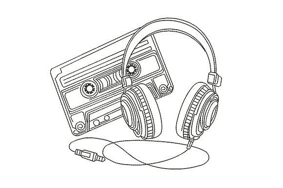 Retro Cassette Headphones