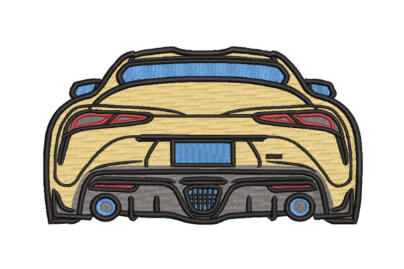 Sports Car Rear View