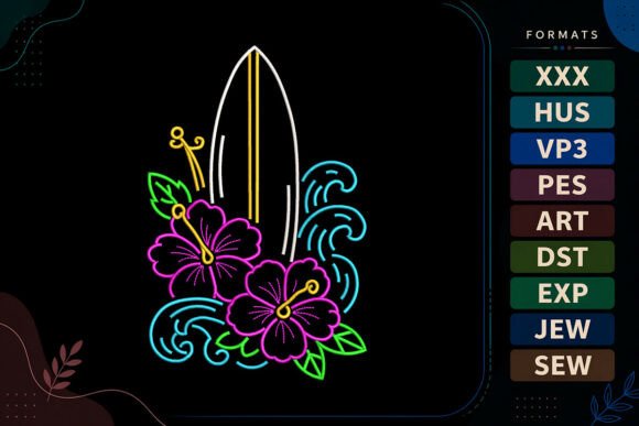 Tropical Surfboard Summer